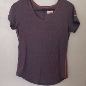 Columbia WOMENS V-Neck Short Sleeve Top Size SMALL